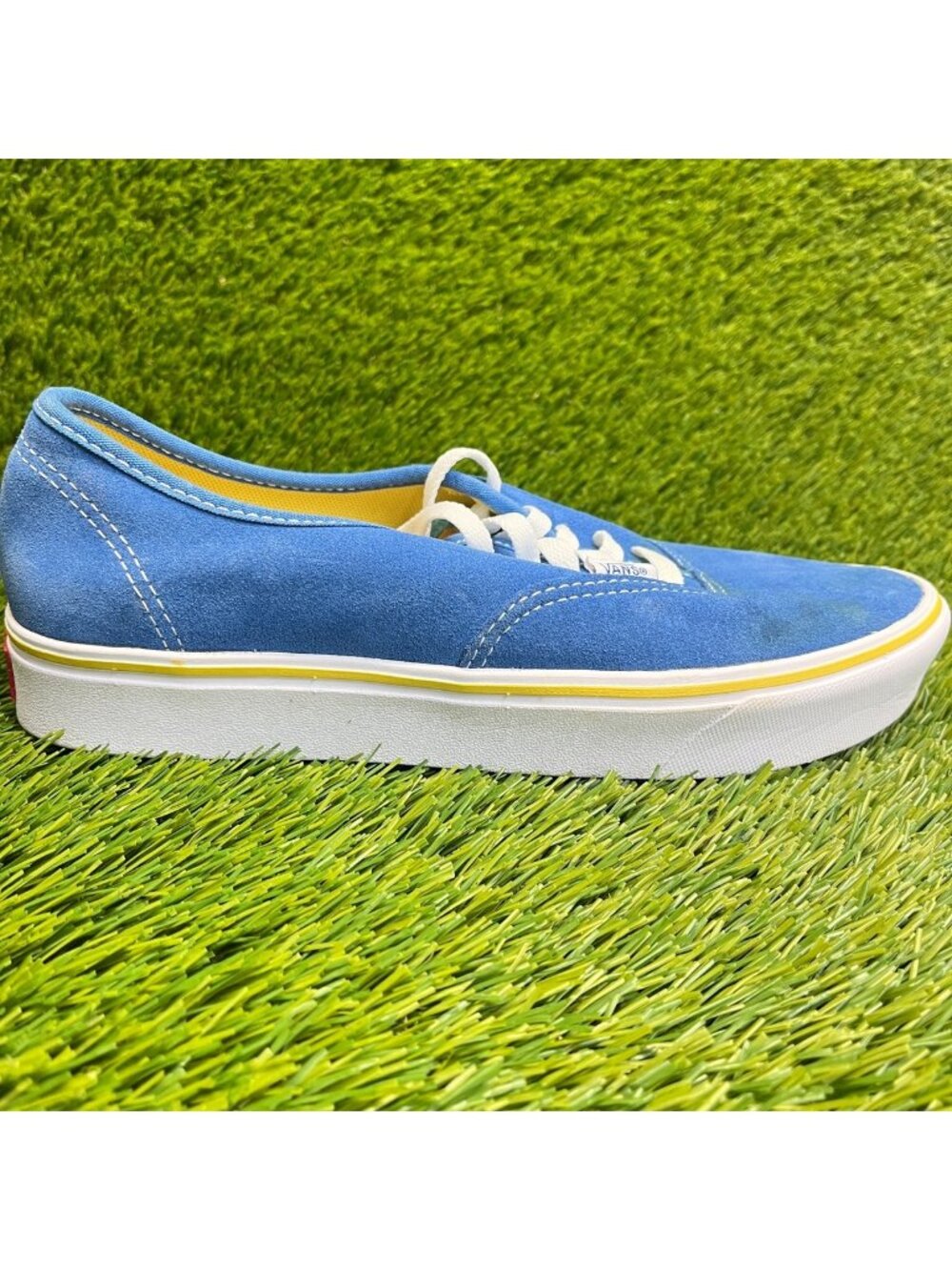 Vans Authentic ComfyCush Womens Size 9 Mens 7.5 Blue Athletic Shoes Sneakers